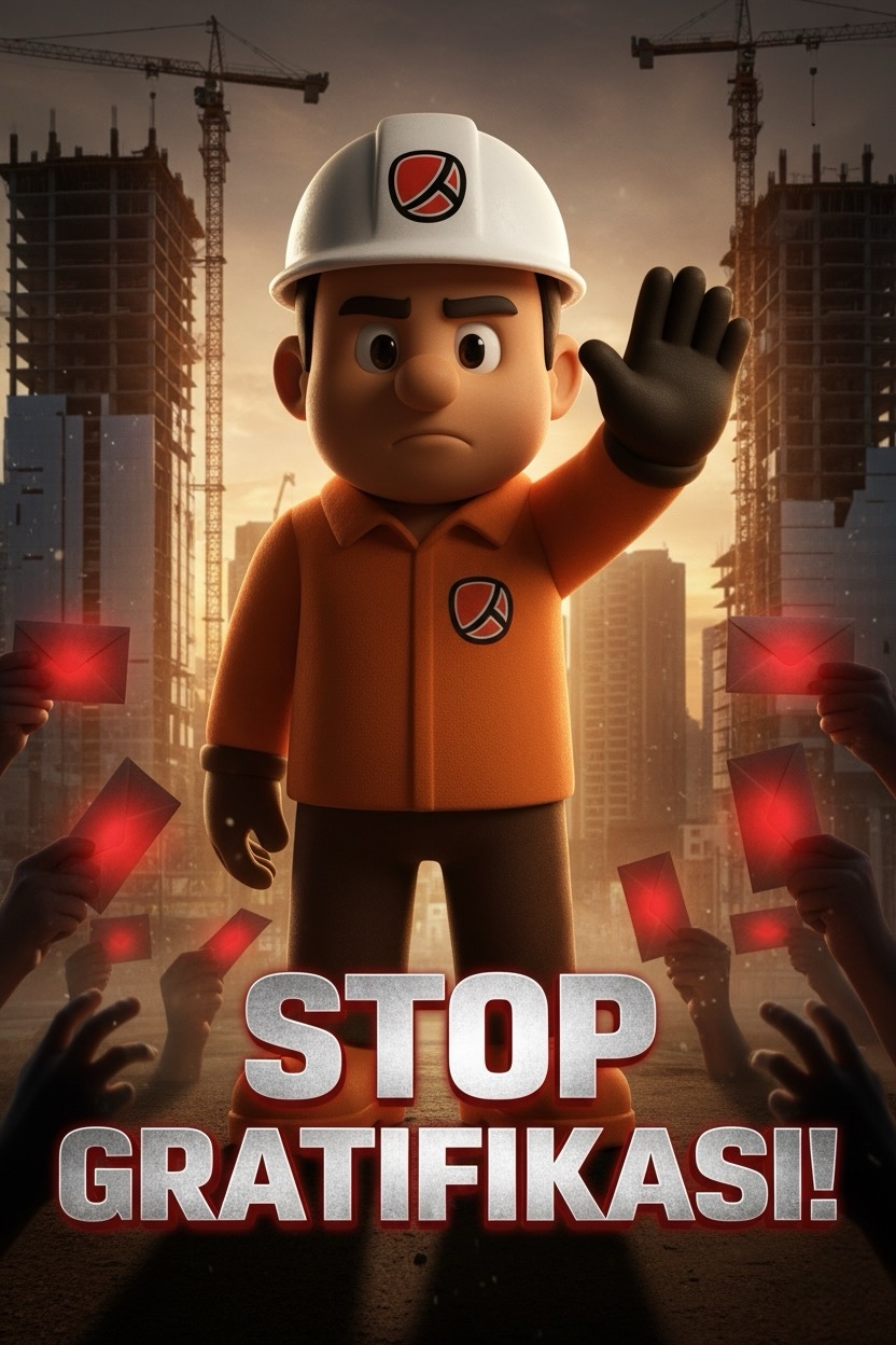 STOP GRATIFIKASI! - Poster PT Varia Usaha Beton